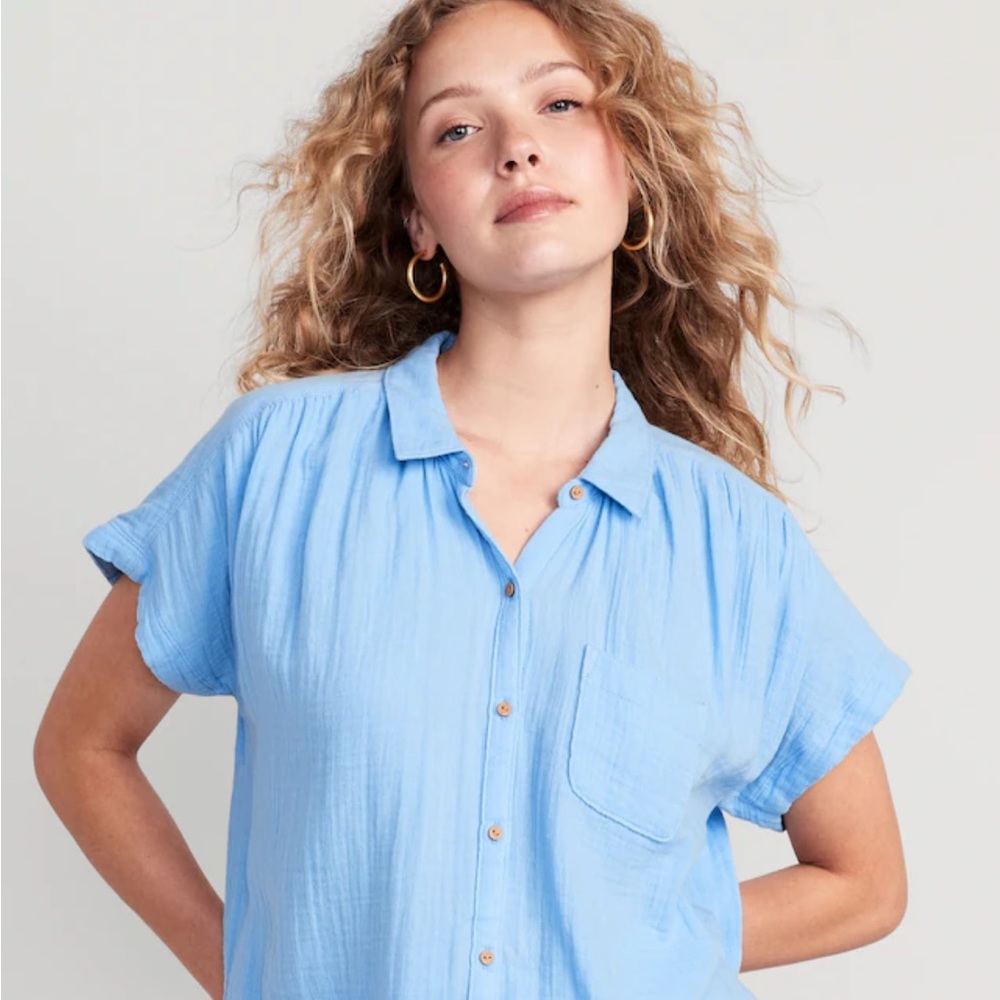 V-Neck Dolman-Sleeve Blouse for Women | XL